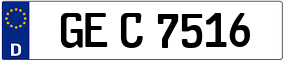 Trailer License Plate